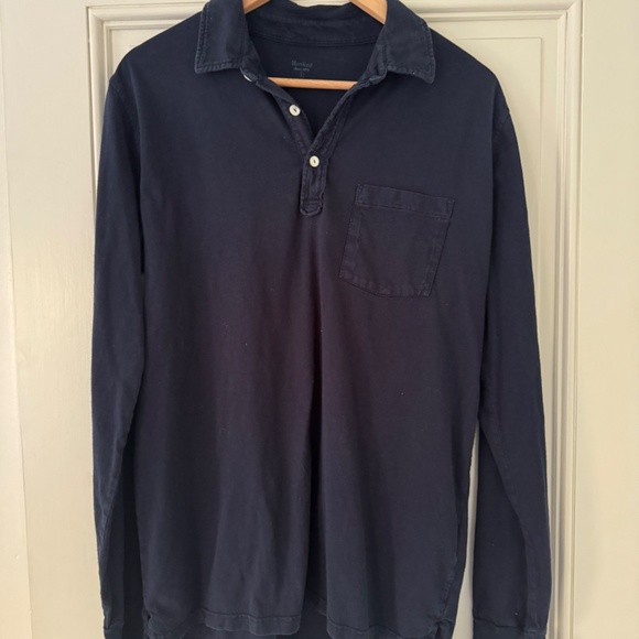 Hartford MEN'S MIDNIGHT BLUE COTTON JERSEY POLO size L - Picture 6 of 6